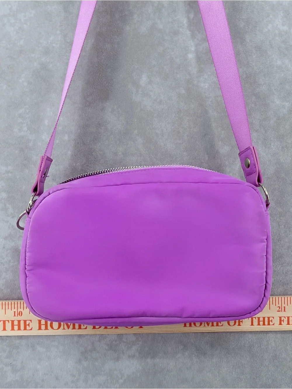Girls wild fable Lilac Compact Crossbody Bag with Dual Front Pockets